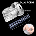 MIZHSE 36pcs/100pcs Nail Art Quick Building Poly Nail Gel Mold Form Finger Extension UV Builder Tips Clip DIY Manicure Tools