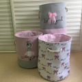 Foldable Laundry Basket for Dirty Clothes Pink Ballet Girl Toys baskets bag Organizer kids Home Storage washing Organization