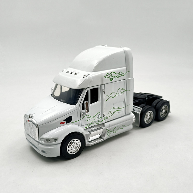 Diecast 1:32 Scale Heavy Cargo Container Truck Transporter Tractor Head Alloy Simulation Model Metal Collection Display Ornament