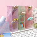 Oblique insertion tassel flashing chalk holder desk desktop storage box stationery rack transparent cosmetic brush