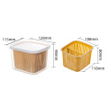 1 Pcs Nordic Style Compartmentalized Green Onion Storage Box Kitchen Sealed Box Draining Onion Ginger Garlic Home Storage Box