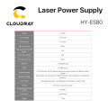 Cloudray 80-100W 80W HY-Es80 CO2 Laser Power Supply for CO2 Laser Engraving Cutting Machine Es Series