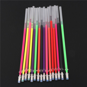 High quality 10pcs Color Ink Refill Gel Pen bullet Nib cartridge School Student office stationery gel pen set