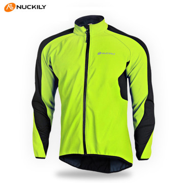 NUCKILY Windproof Thermal Fleece Cycling Jersey Long Sleeve Sportswear Clothing Ciclismo Winter Warm Bicycle Bike Jersey Coat