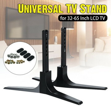 1 Pair 32-65inch Accessories Pedestal TV Stand Base Table Top Safety Easy Install Universal Mount Flat Stable For Sharp For TCL