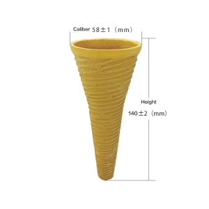 Maple wafer crust cone