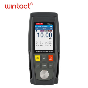 Ultrasonic Thickness gauge WT130A, Ndt equipment for pipe, ultrasonic testing for steel 1~ 300mm with 1500 groups data storage