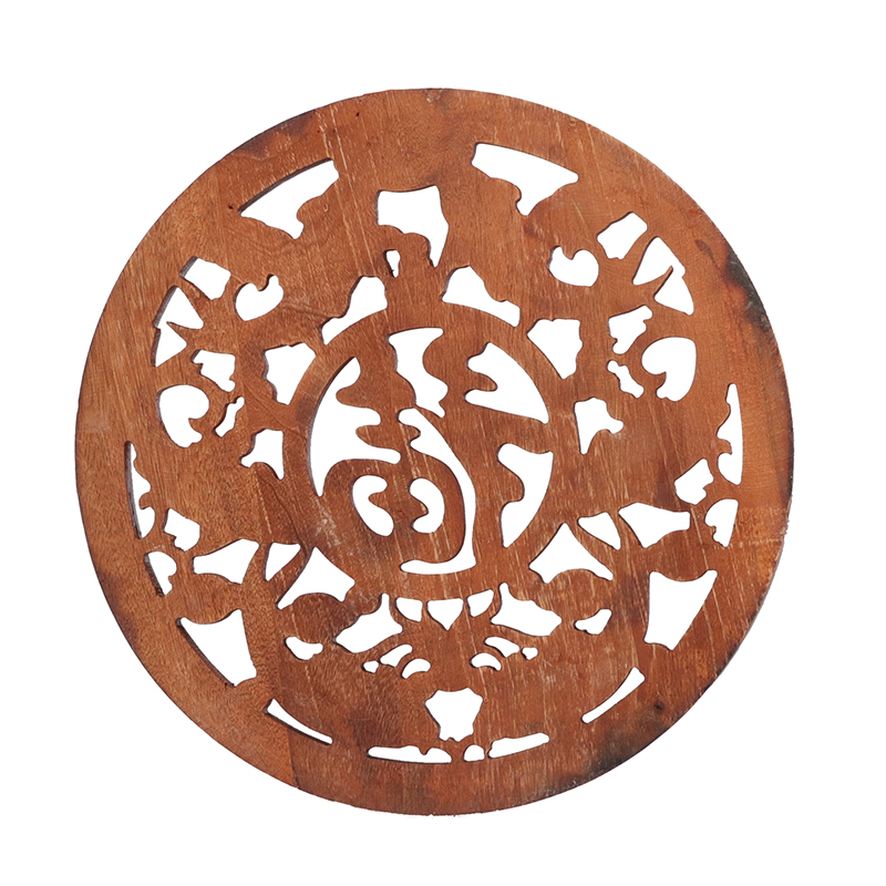 VZLX Wood Carved Applique Frame Corner Onlay Unpainted Furniture Home Door Decor Decoration Accessories Blessing Lotus Fish