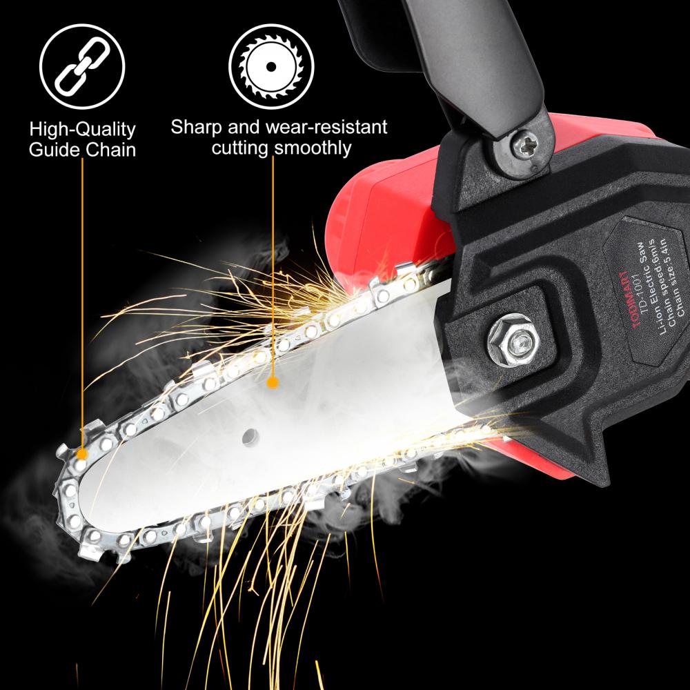 Small Handheld Cordless Chainsaw for Branch Wood Cutting