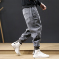 Newly Autumn Fashion Men Jeans Loose Fit Casual Corduroy Cargo Pants Wide Leg Harem Trousers Streetwear Hip Hop Jogger Pants Men