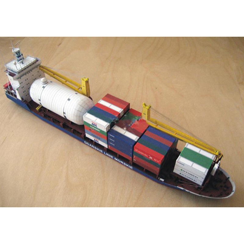 1:400 Gdansk Cargo Ship DIY Handcraft 3D Paper Card Model Sets Hot sale