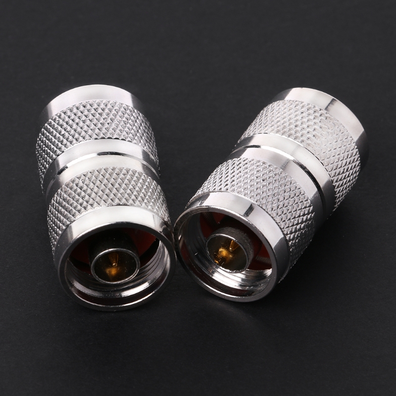 2019 New 2 Pcs RF N Plug Male to N Plug Male N-JJ Coaxial Connector Antenna Cable Adapter Electrical Equipment