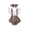 0-24M Newborn Toddler Baby Girl Leopard Rompers Ruffles Jumpsuit Sunsuit Overalls Summer Infant Girls Costumes