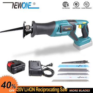 20V cordless li-ion reciprocating saw wood/metal cutting saw saber saw rechargeable recip saw hand saw reciprocating saw blades