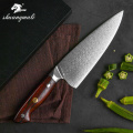 8 Inch Utility Chef Knife Forged Damascus Steel Cleaver Kitchen Knives Cooking Slicing Cutting Meat Chef Knife With Gift Box