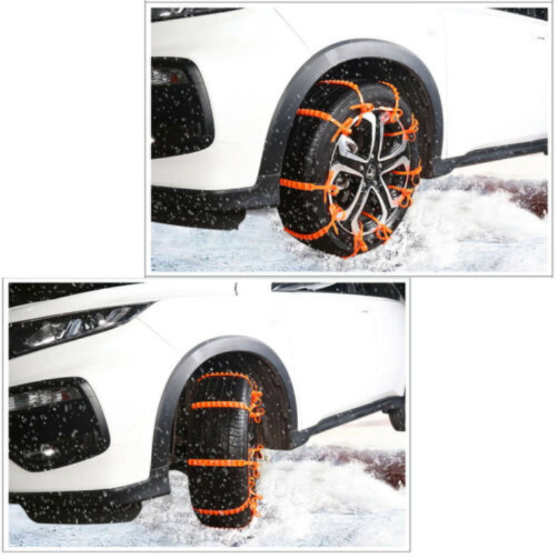 20/10 pcs Universal Nylon Anti-skid Chains Car Truck Wheel Tyre Tire Cable Ties For Snow Anti-Skid Emergency Winter Driving