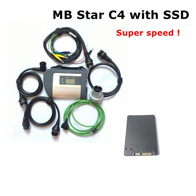 A+++ Quality Full Chip MB STAR C4 MB SD Connect Compact 4 Diagnostic Tool V2020.06 software HDD with WIFI Function SD Star C4