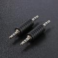 2pcs 3.5mm Jack Stereo Male to Male Audio Connector 3.5 Jack M to M Audio Plug TRS Connector Coupler Adapter Joiner Converter