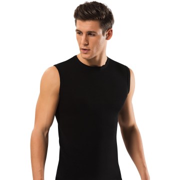 Men 100% Cotton Solid Straight Male Breathable Sleeveless Tops Slim Casual Undershirt Mens Gift By Turk Cotton