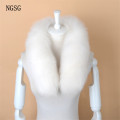 Real fox fur scarf tassel adjustment buckle women men winter warm thicken luxury solid genuine fox tail collar scraves female