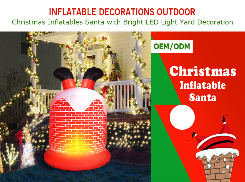 Customized Pvc Christmas Inflatable Decorations Christmas Inflatables Santa