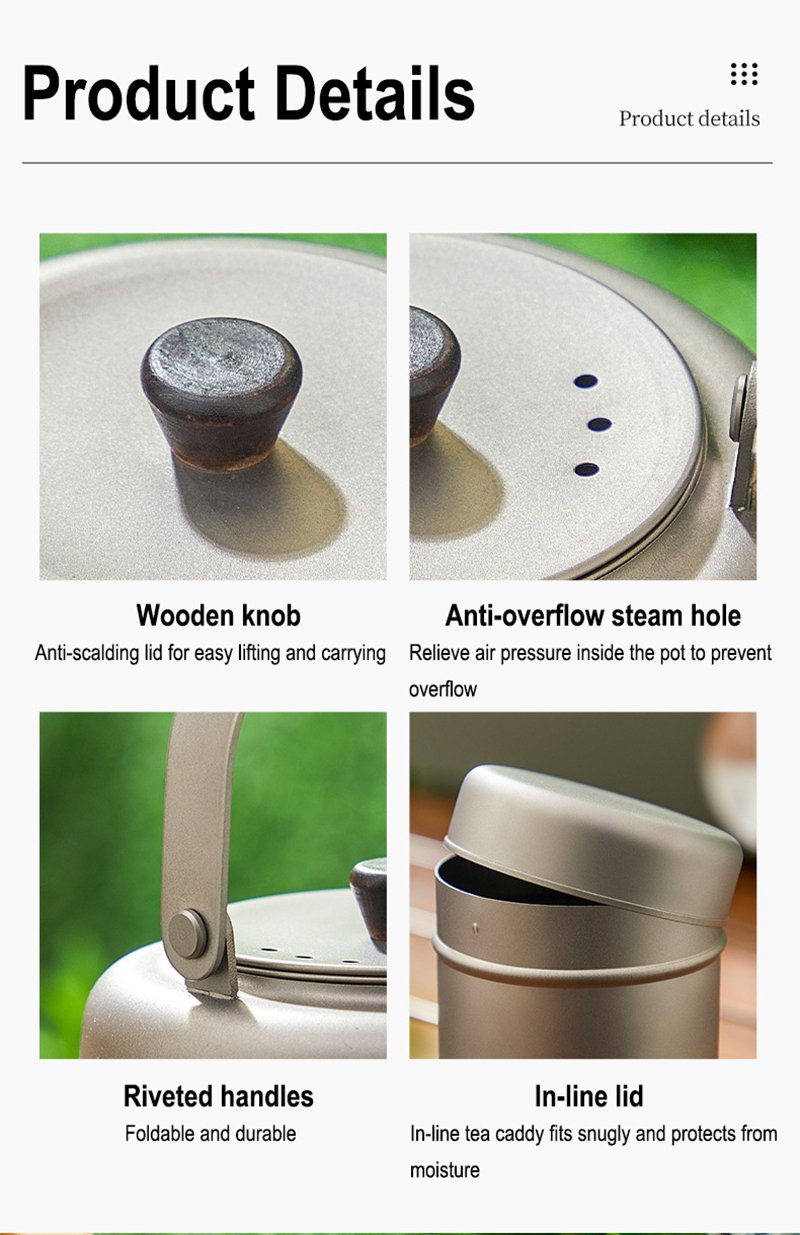 Outdoor Camping Kettle Teapot Set