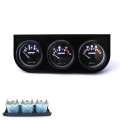 CNSPEED 52MM Black Volt meter Water temp Oil temp gauge Oil press gauge Fuel level gauge AMP Meter Triple gauge kits Car meter