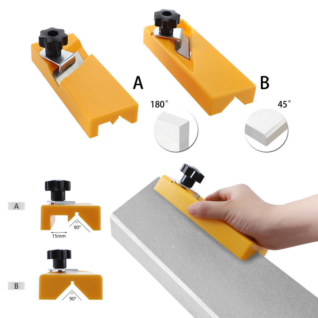 Gypsum Board Hand Plane ABS Plastic Plasterboard Planing Tool Flat Square Drywall Edge Chamfer Woodworking