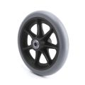 2pcs 6" Wheelchair Casters Small Cart Rollers Chair Wheels Accessories Grey Rubber Small Non Marking Wheelchair Wheel Accessorie