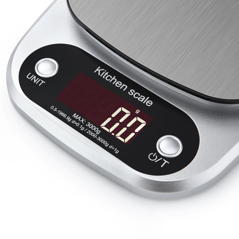 Kitchen Electronic scale 3kg/0.1g 10Kg/1g Digital Kitchen Scales LCD Display Balance Scale Food Weight Household Measuring Tools