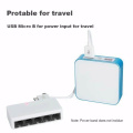 AU42 -5 Ports Mini Ethernet RJ45 10/100Mbps Network Switch Hub Portable Travel Lan Hub for PC PS4 NS Switch