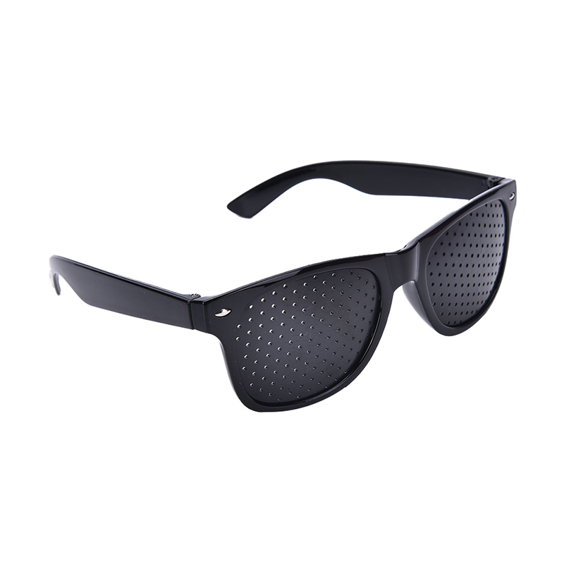 Black Unisex Vision Care Pin hole Eyeglasses Glasses Eye Exercise Eyesight Improve plastic High Quality And Inexpensive