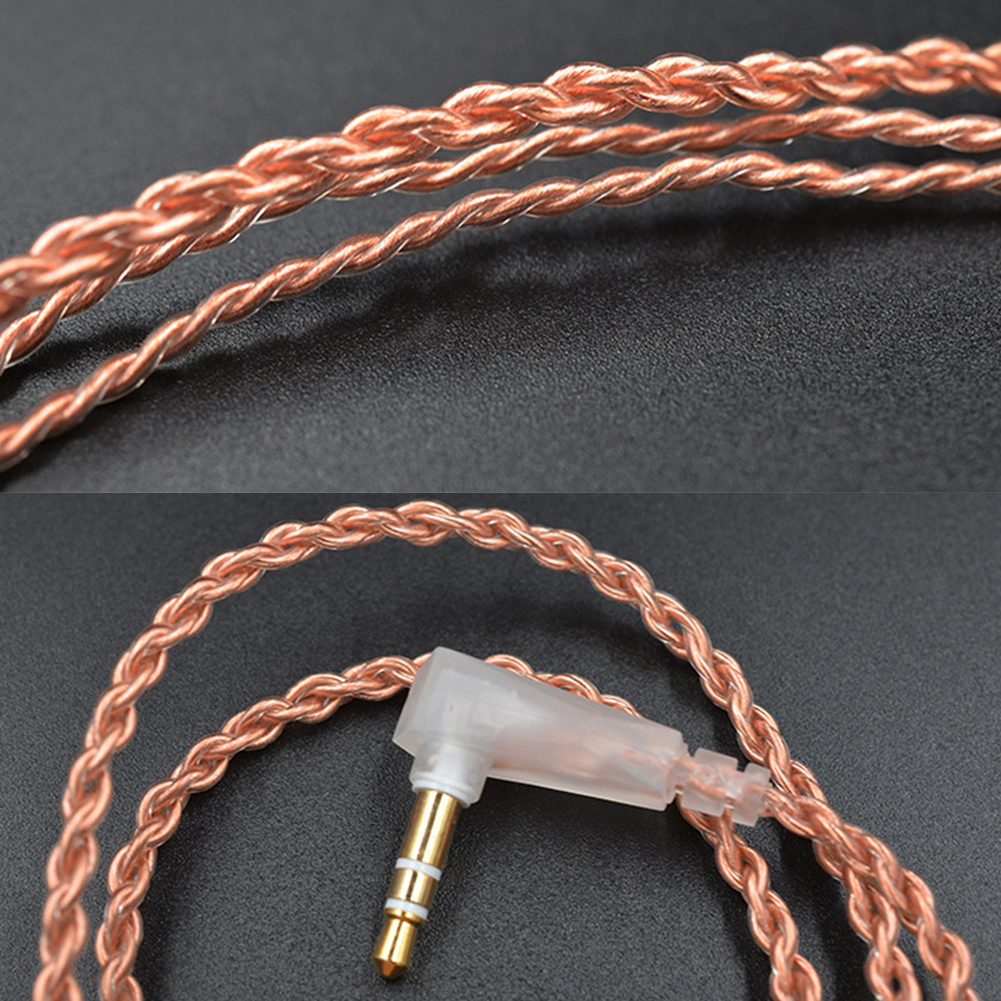 KZ 0.75mm Gold-plated B/C Pin Earphone Cable for KZ-ZST/ES4 KZ-ZSN Earphones with Mic Oxygen Free Copper for Earphone