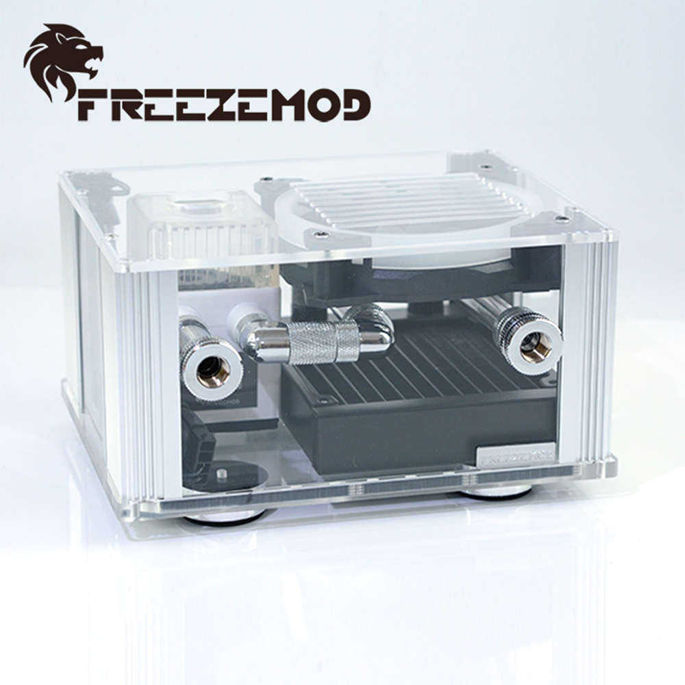 FREEZEMOD Notebook Water Cooler Kit External Water Cooling Integrated Laptop Kit MOD RGB Temperature LCD Mini Watercooling set