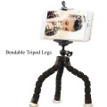 ABS Phone Tripod Holder Selfie Tripod with Bendable Leg Portable Holding Stand Standard 1/4-20 Thread for Camera Mobile Phone
