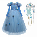 Girls Dress Princess Dress for Girls Queen Cosplay Halloween Party Dress up Birthday Costume Childen Clothing Vestidos