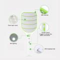 Home Electric Fly Mosquito Swatter Mini Bug Zapper USB Charging Triple-Layer Safety Mosquito Flies Killer Battery Trap Swatter