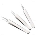 Eyelash Extension Tweezers Makeup Stainless Steel Non-Magnetic Pincet False Eyelash Tweezers 3D Accurate Tweezers