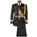 Noble Work Wear Men's Autumn Blue Business Suit Coat Classical Black Military Uniform Equipment Security Guard For Cosplay Gift