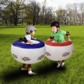 2 pieces/set Inflatable Body Bucket Bumper Ball Children Kids Sumo Bumper Bopper Sensory Training Outdoor Sport Inflatable Toys