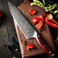 YARENH 8 Inch Kitchen Knives 67 Layers Damascus Chef Knife Profession For Meat Vegetable Cooking Japanese Knife Rosewood Handle