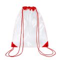 Unisex New Transparent Drawstring Backpack School Tote Gym Bag Sport Pack Drawstring Handbag