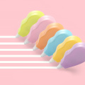 6pcs Mini Correct Correction Tape White Translucent Dispenser Assorted Colors Easy to Use for Working Studying KQS8