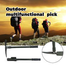 Pickaxe Outdoor Camping Mountain Fiberglass Handle Multifunctional Folding Iron Pick High Carbon Steel Sharp Beak Mountain Pick