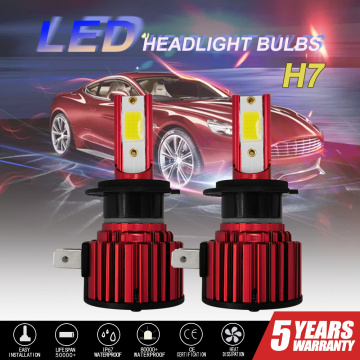 2PCS CarTnT Car Headlight Bulbs H7 LED H9 HB3 9005 HB4 9006 H11 H8 LED Bulb Canbus 100W 20000LM 6000K 12V LED Headlight Lamp