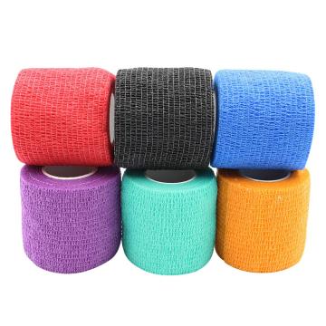 1Pcs Tattoo Grip Cover Wrap 6 Color Cohesive Tattoo Grip Tape Wrap Elastic Bandage Rolls Self-Adherent Tape Tattoo Accessories