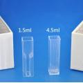 Box 81pcs 4.5ml Square Plastic Test Tubes vials container craft cuvette Lab Kit Tools