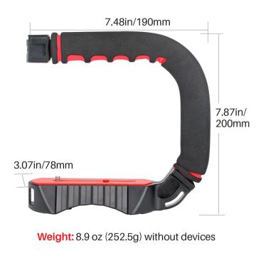 Ulanzi U-Grip PRO U Shape Bracket Video Handle Handheld Stabilizer Grip Holder w/1/4