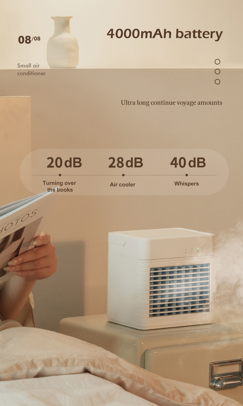2022 Air Conditioner Fan Air Cooler Fan Indoor Outdoor Table Wireless-14