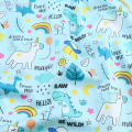 160x50cm 100% Cotton Twill Fabric Home Textile DIY Patchwork Sewing Cloth Tissu Tecido Love Me Unicorn Tela Quilting Decoration